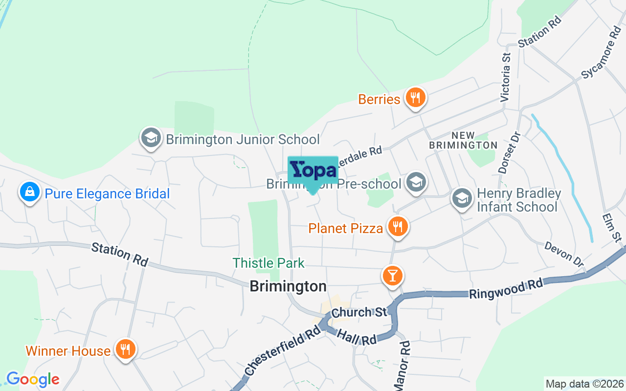 Map showing the location of S43 1LP
