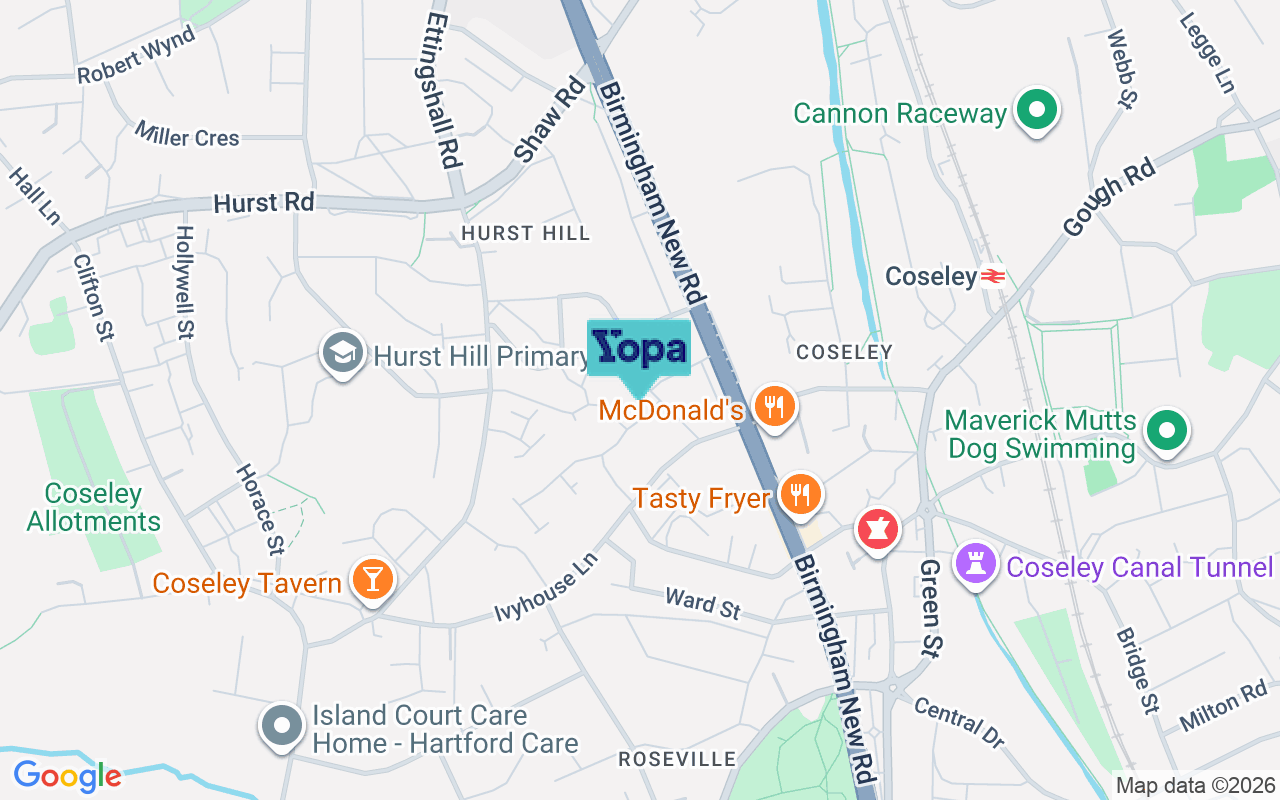 Map showing the location of WV14 9LQ