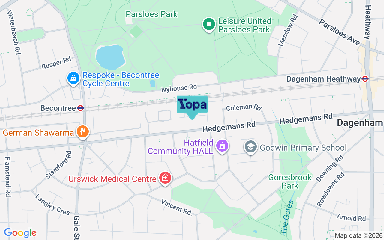 Map showing the location of RM9 6DB