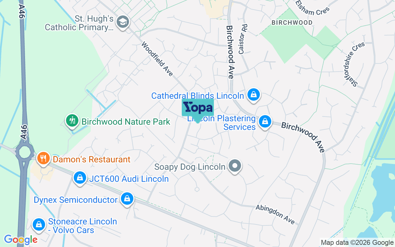 Map showing the location of LN6 3NL