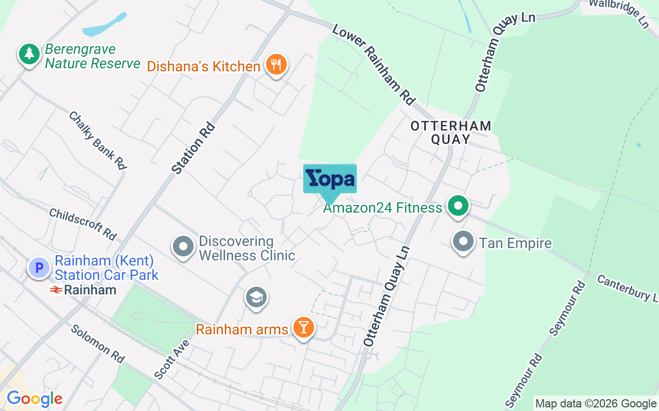 Map showing the location of ME8 8TL