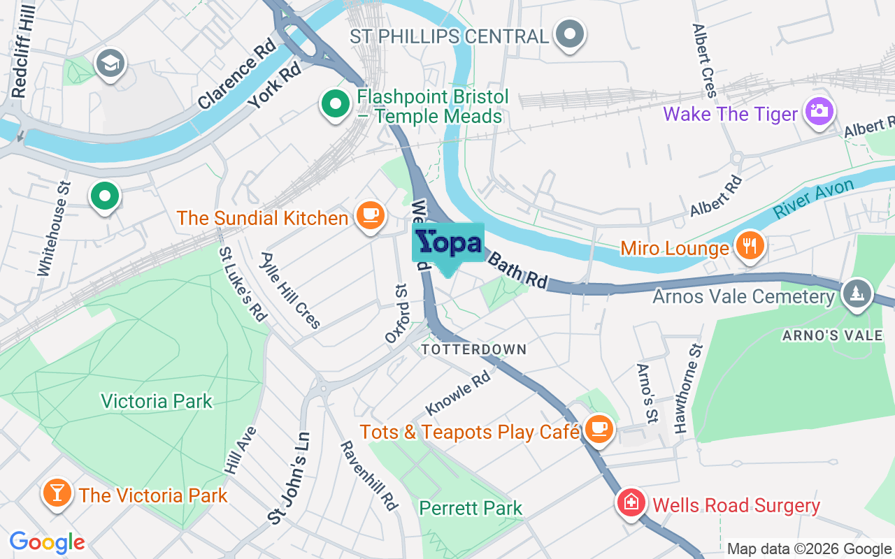 Map showing the location of BS4 3TB