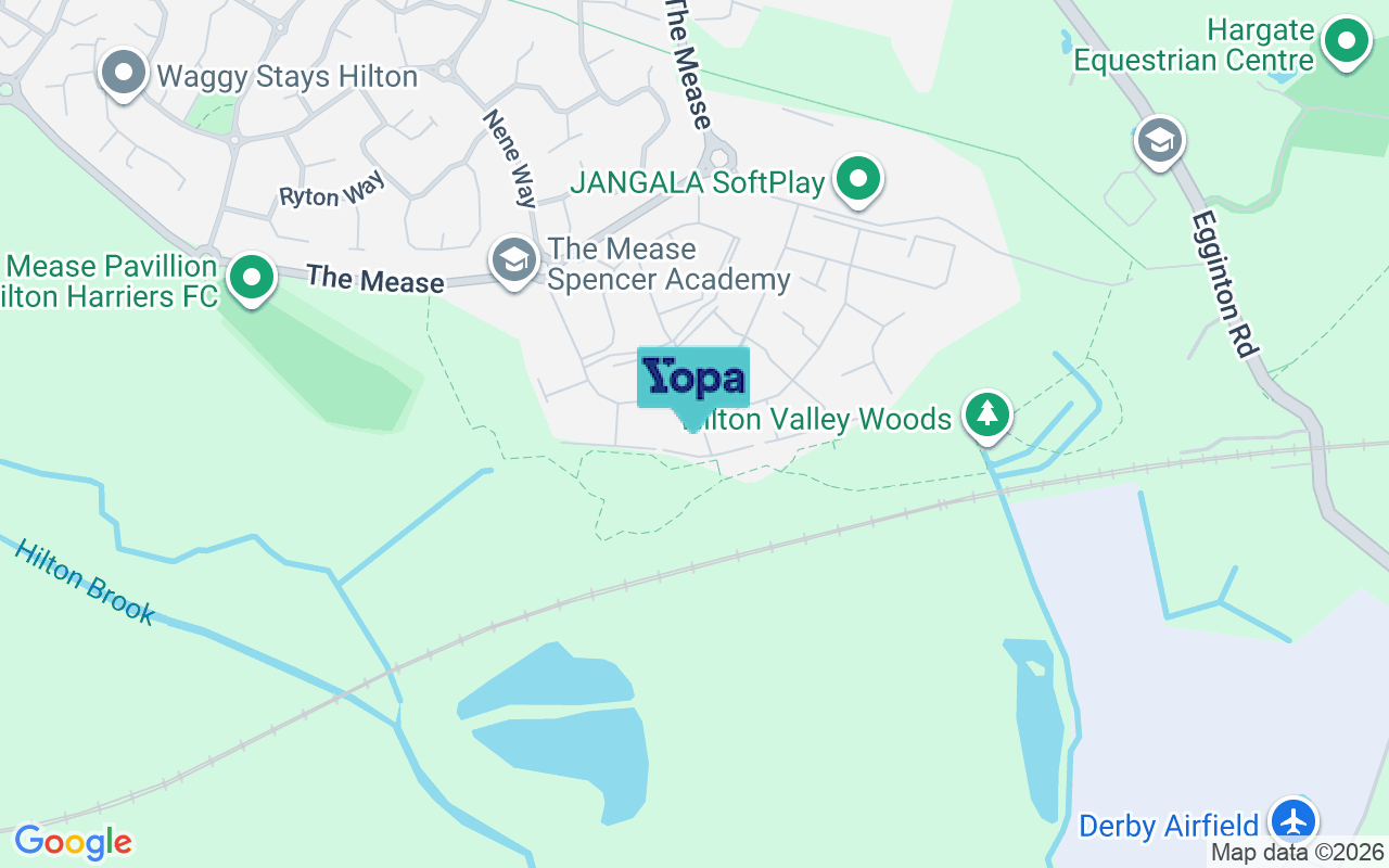 Map showing the location of DE65 5PF