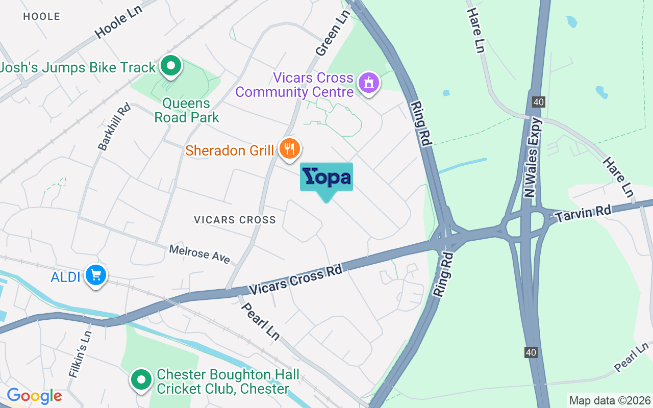 Map showing the location of CH3 5LL