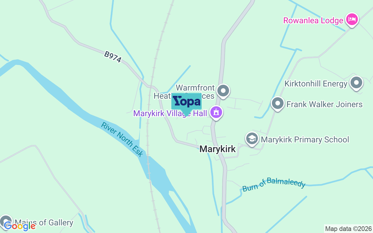 Map showing the location of AB30 1HY