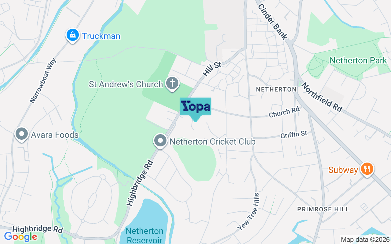 Map showing the location of DY2 0JH