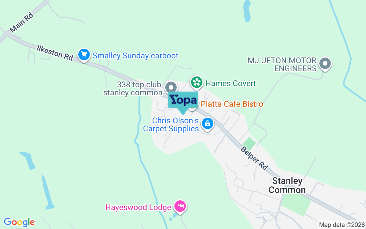 Map showing the location of DE7 6XB