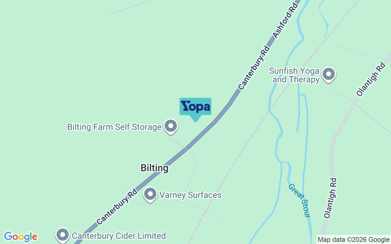 Map showing the location of TN25 4HF