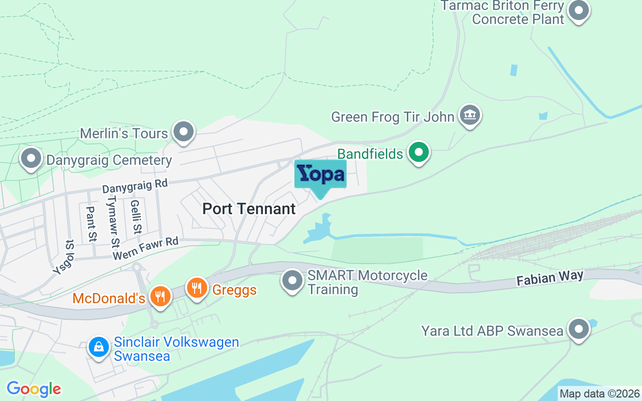 Map showing the location of SA1 8PN