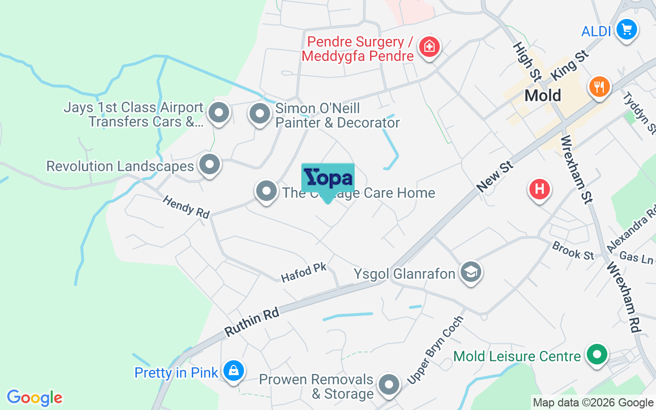 Map showing the location of CH7 1TS