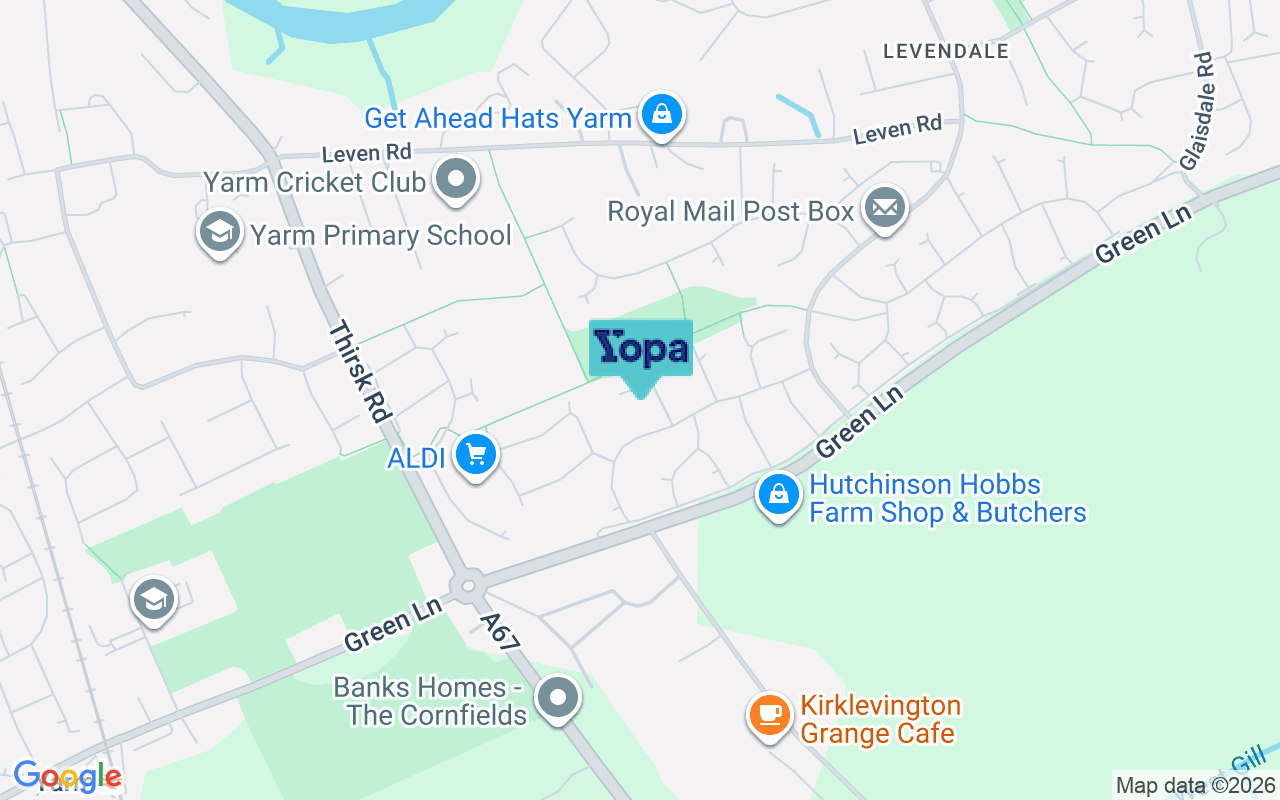 Map showing the location of TS15 9UX