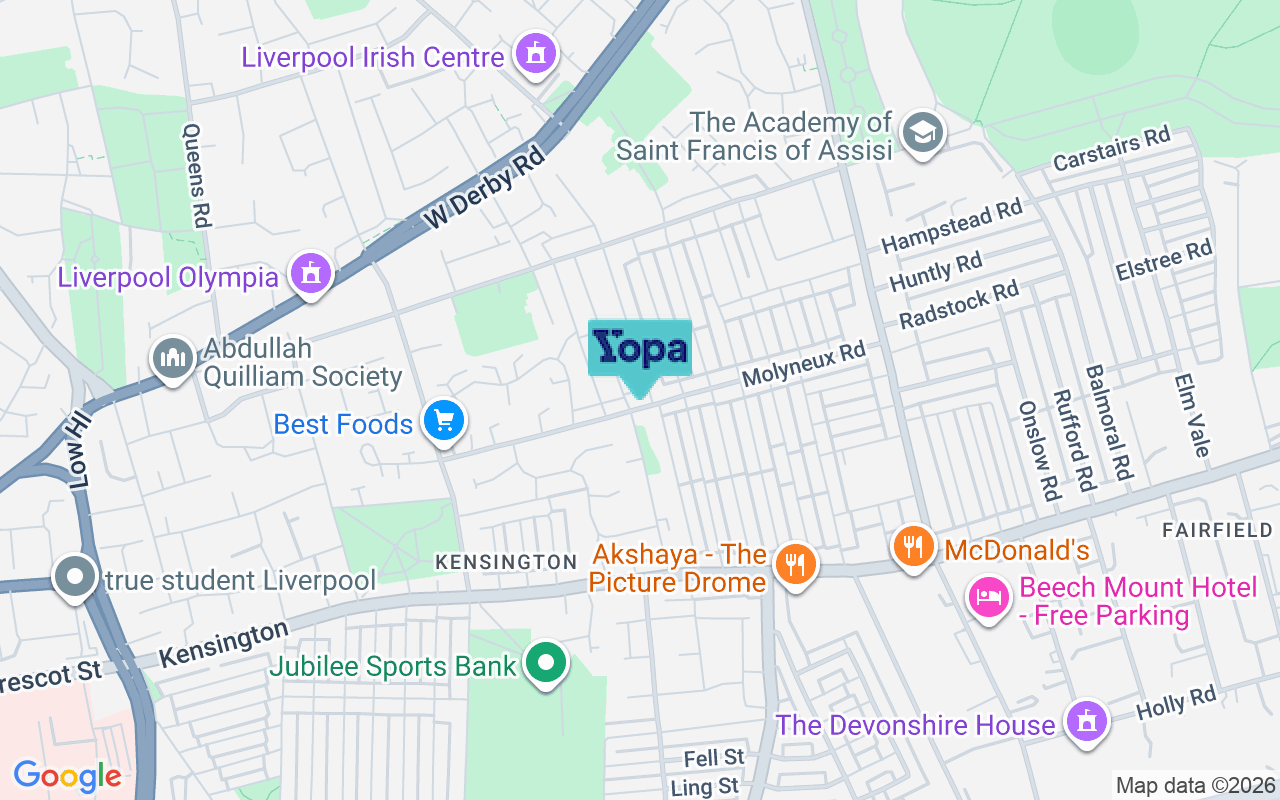 Map showing the location of L6 6AJ