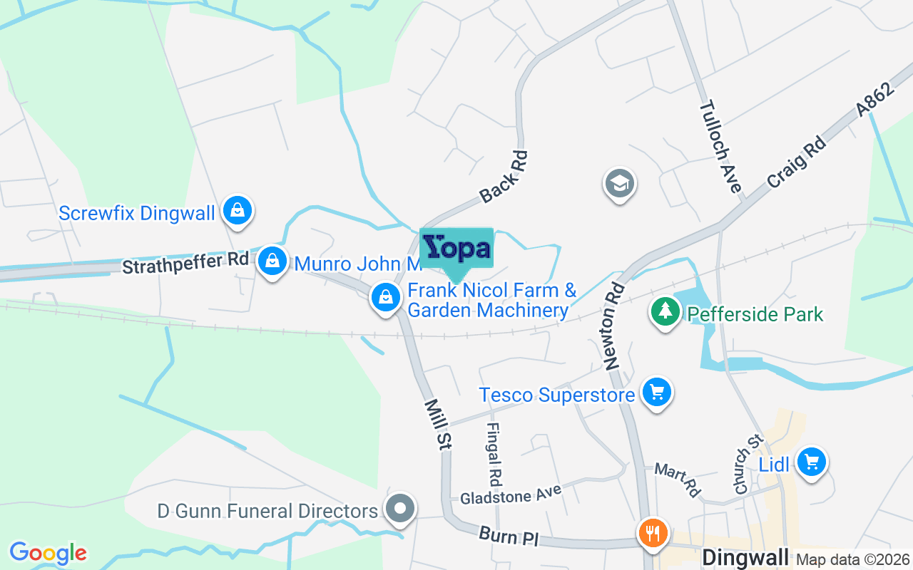 Map showing the location of IV15 9QE