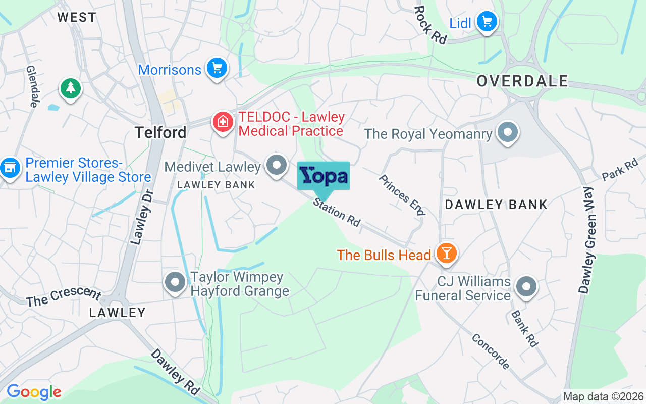 Map showing the location of TF4 2LP