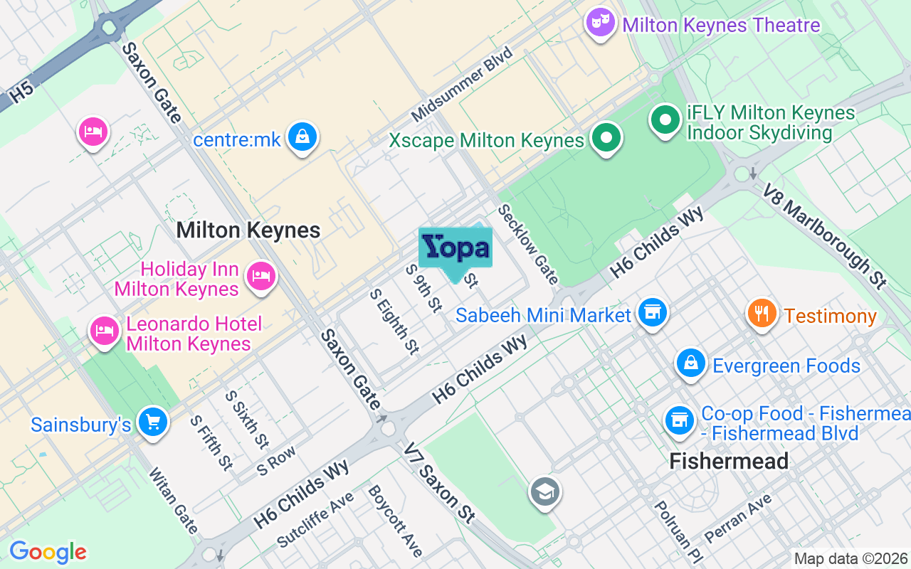 Map showing the location of MK9 3DG