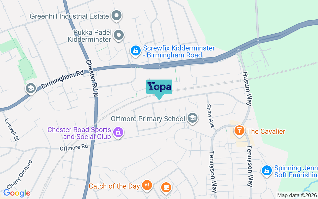 Map showing the location of DY10 3QY