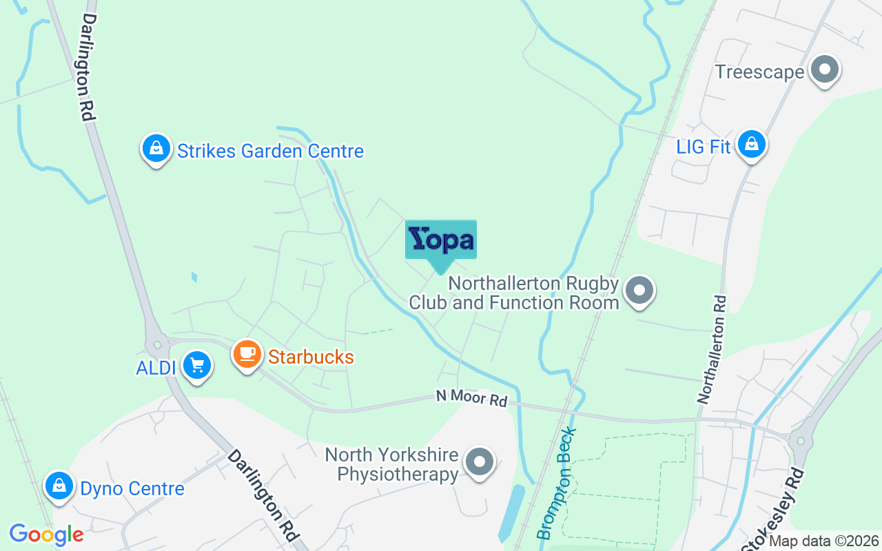 Map showing the location of DL6 2FZ
