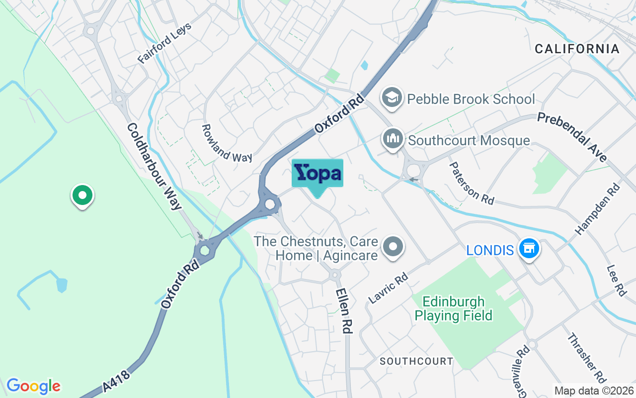 Map showing the location of HP21 8FR