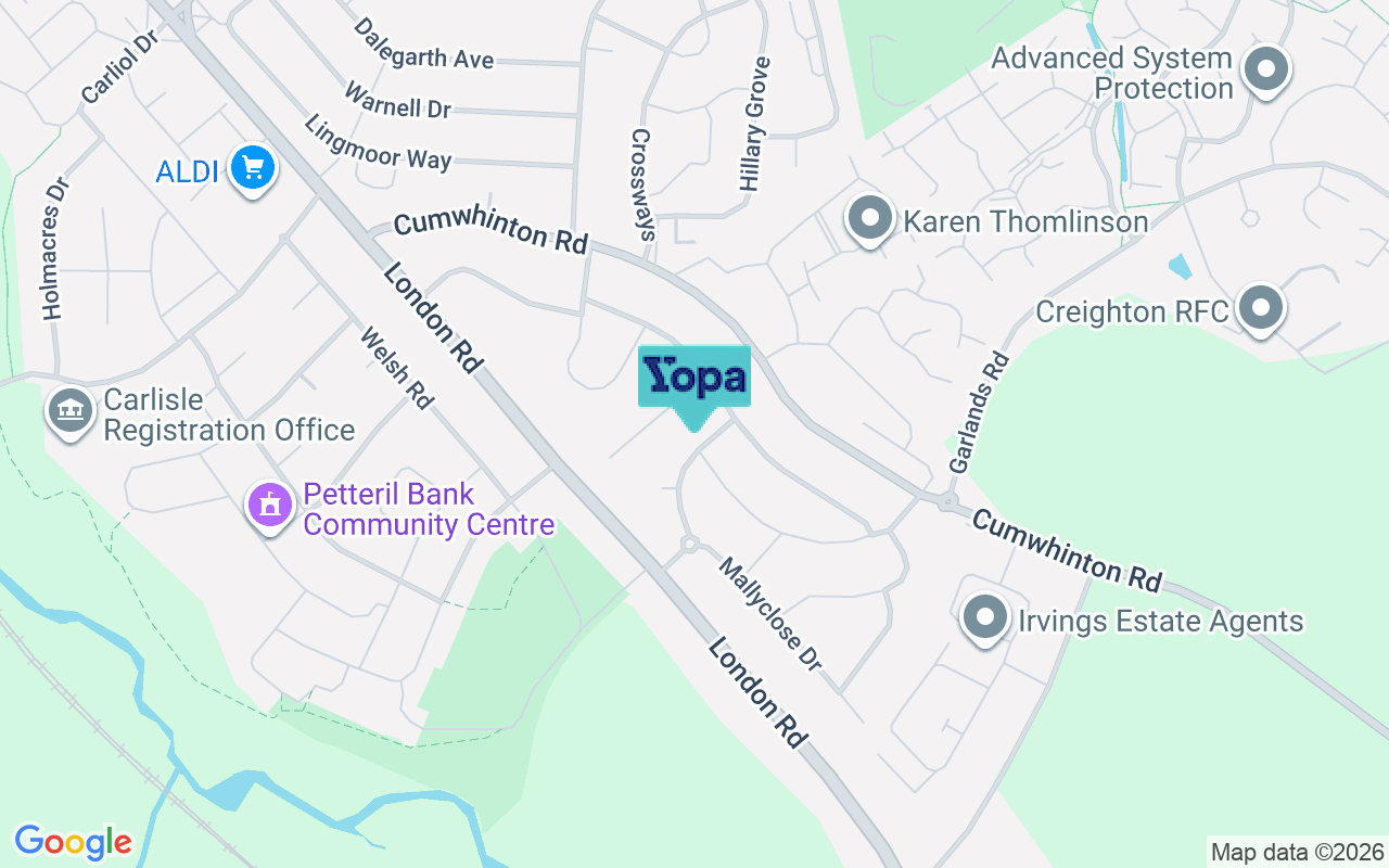 Map showing the location of CA1 3HE