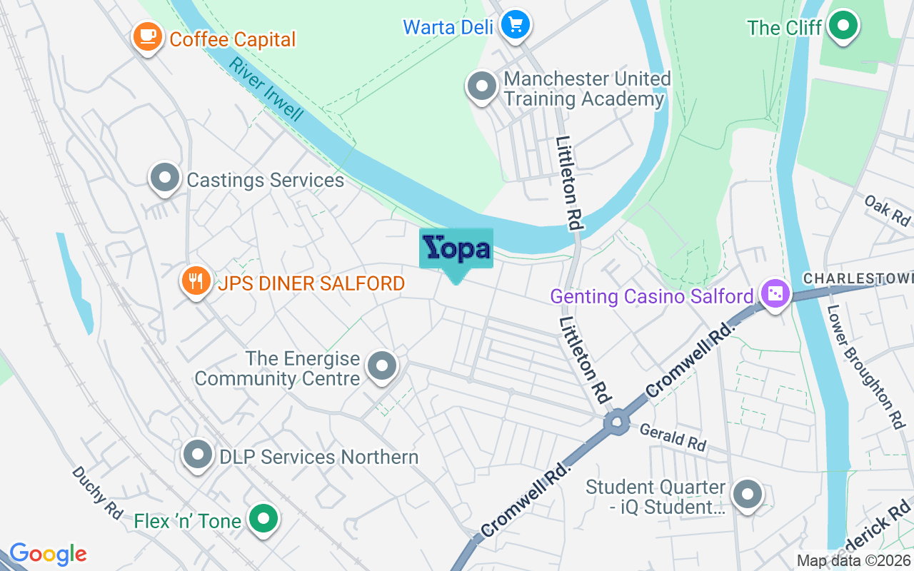 Map showing the location of M6 6HX