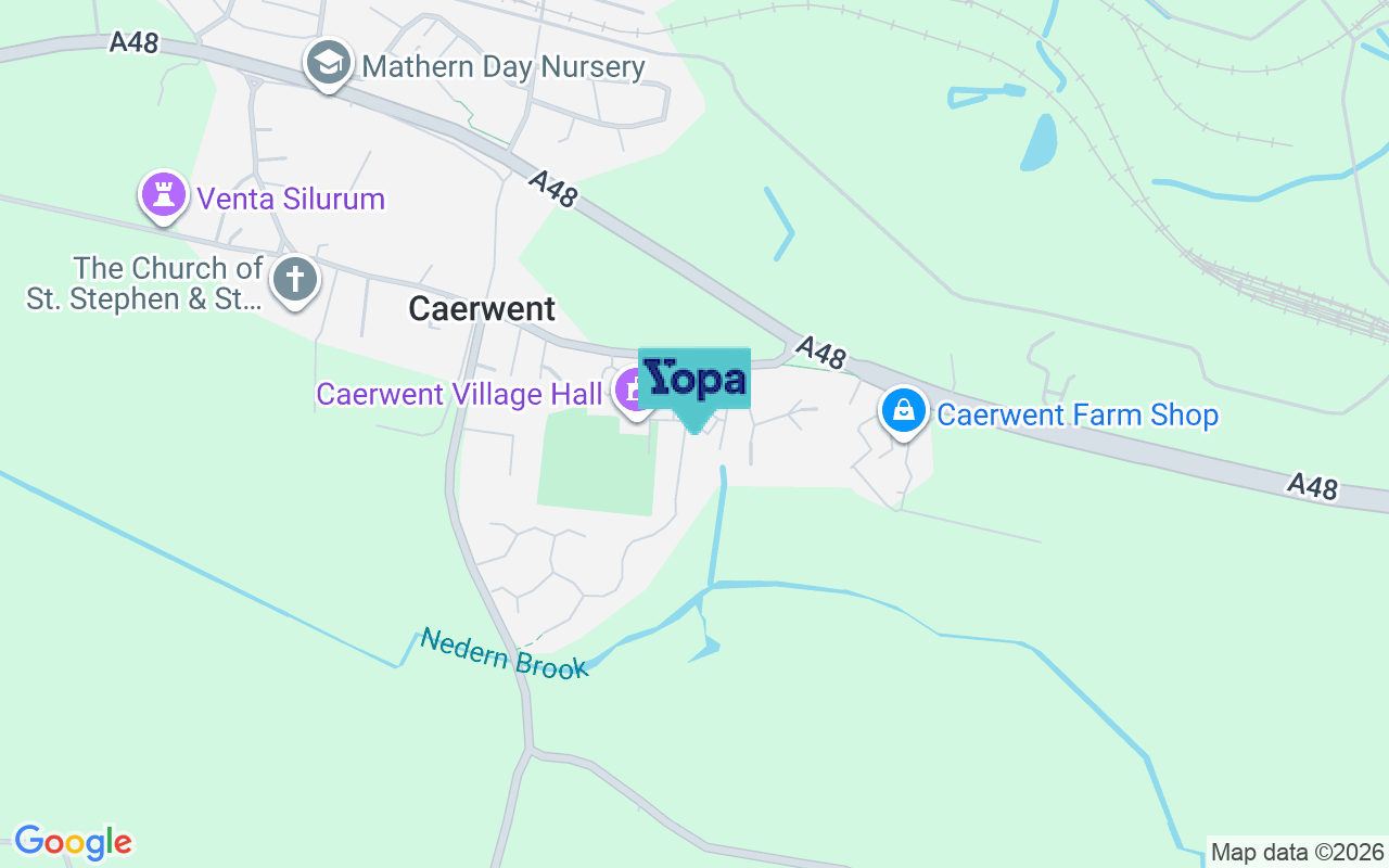 Map showing the location of NP26 5BJ