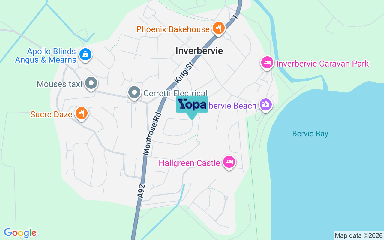 Map showing the location of DD10 0SB
