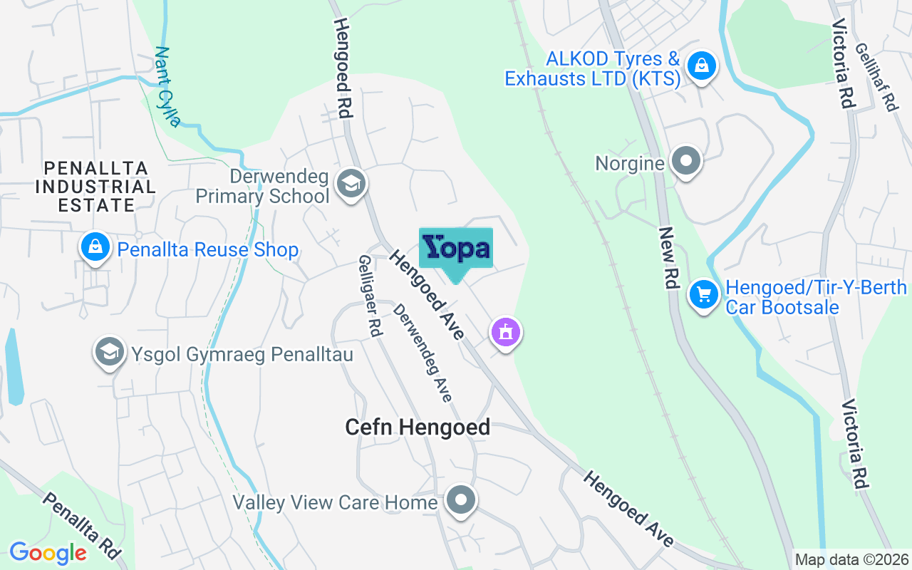 Map showing the location of CF82 7HY