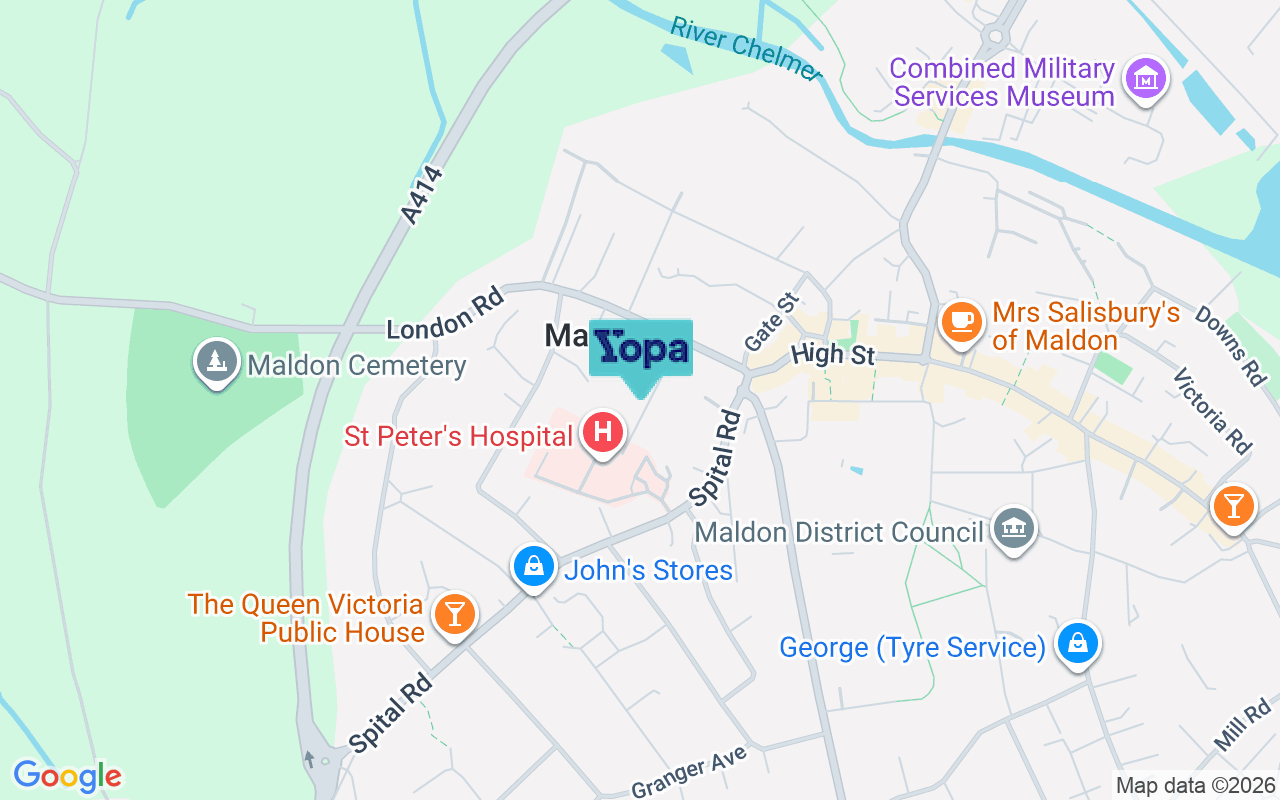 Map showing the location of CM9 6HL