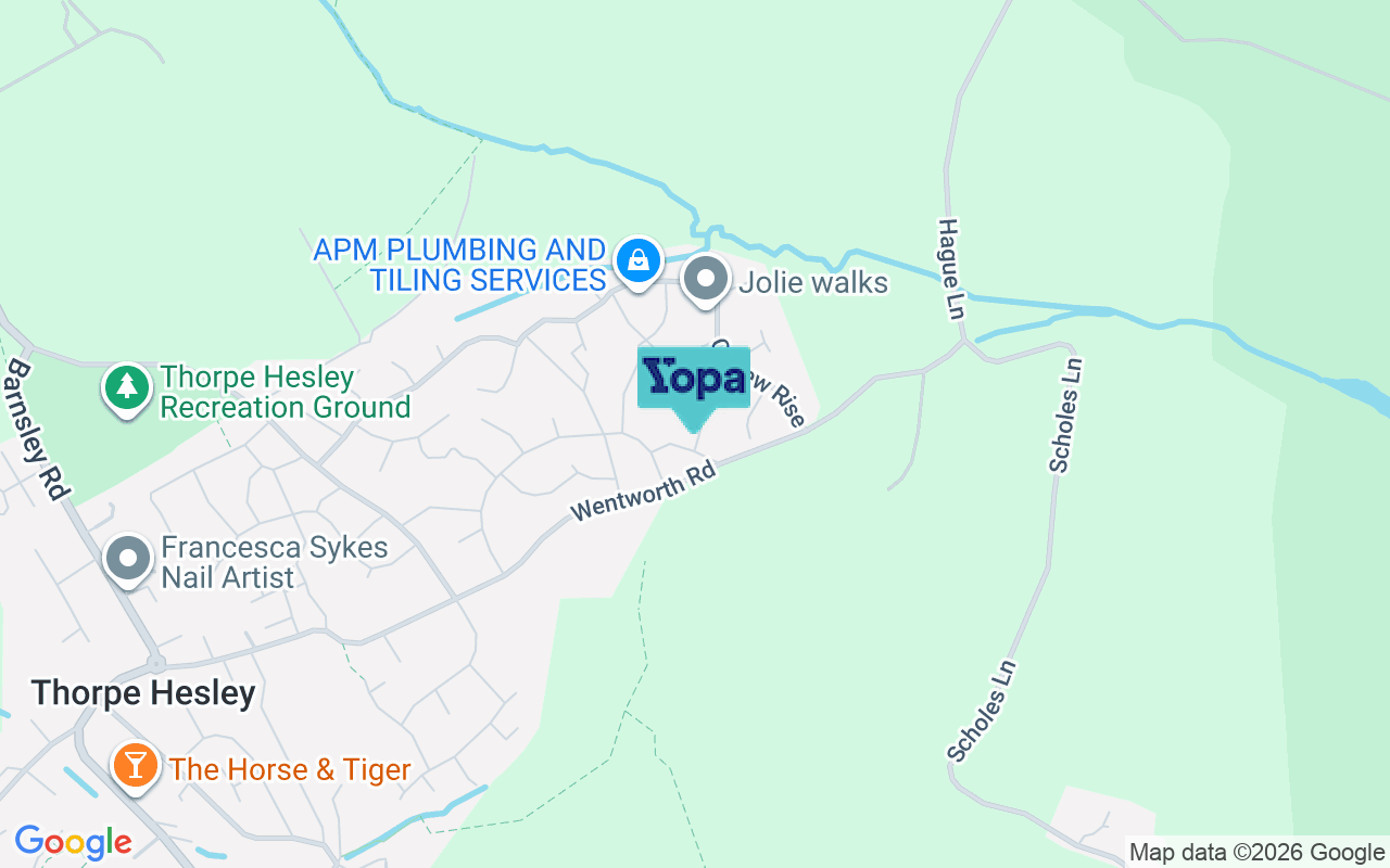 Map showing the location of S61 2TW
