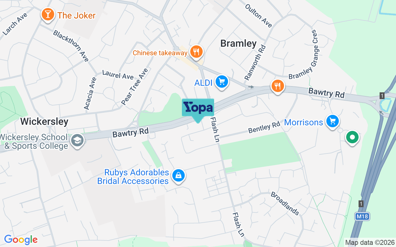 Map showing the location of S66 1TQ