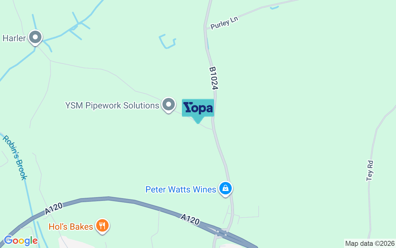 Map showing the location of CO6 1TE