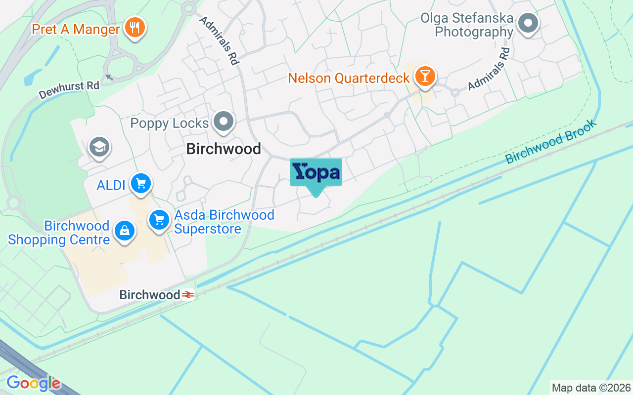 Map showing the location of WA3 6QP