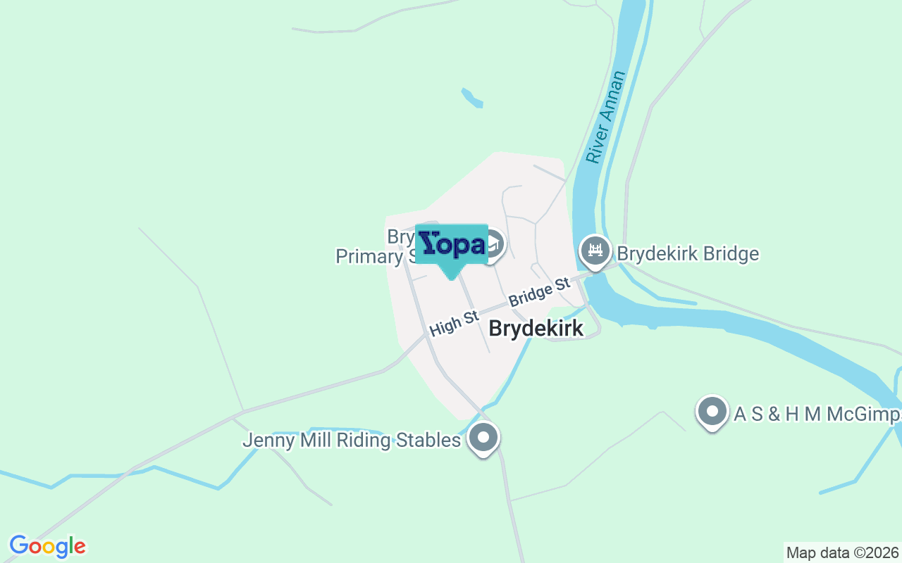 Map showing the location of DG12 5NA