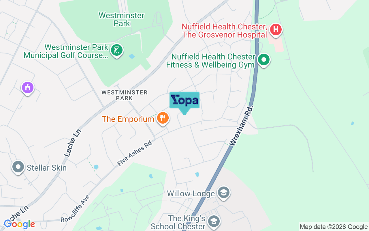 Map showing the location of CH4 7QT