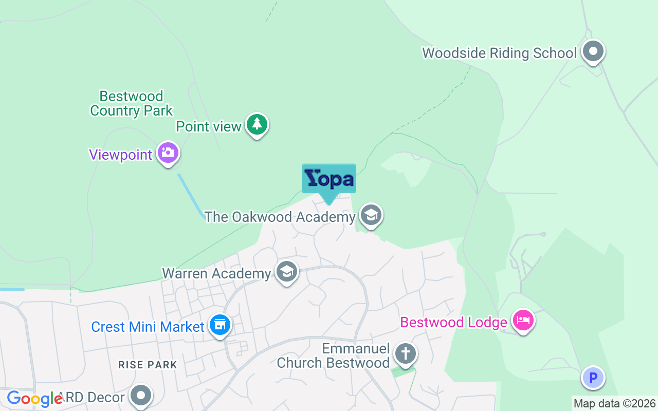 Map showing the location of NG5 9QQ