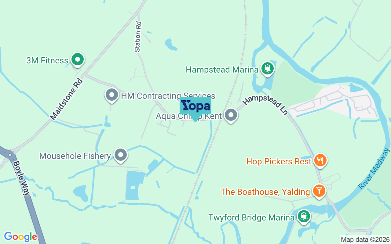 Map showing the location of ME18 6HJ