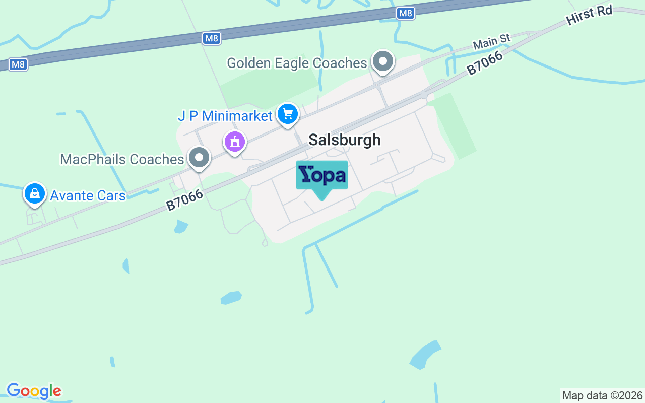 Map showing the location of ML7 4NQ