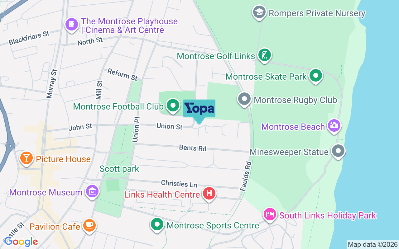 Map showing the location of DD10 8PE