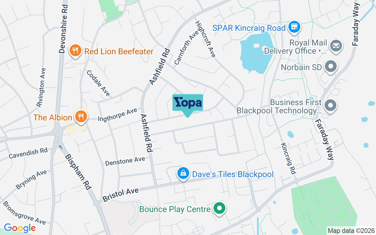Map showing the location of FY2 0DP