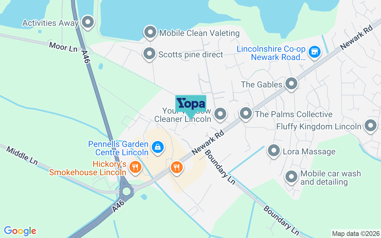 Map showing the location of LN6 9GP