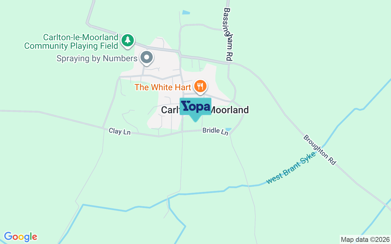 Map showing the location of LN5 9HX