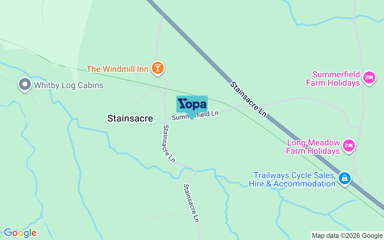 Map showing the location of YO22 4NU