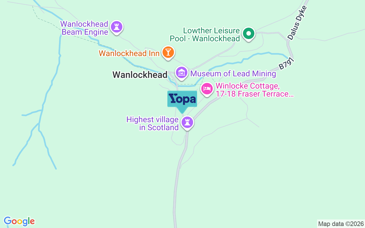 Map showing the location of ML12 6UN