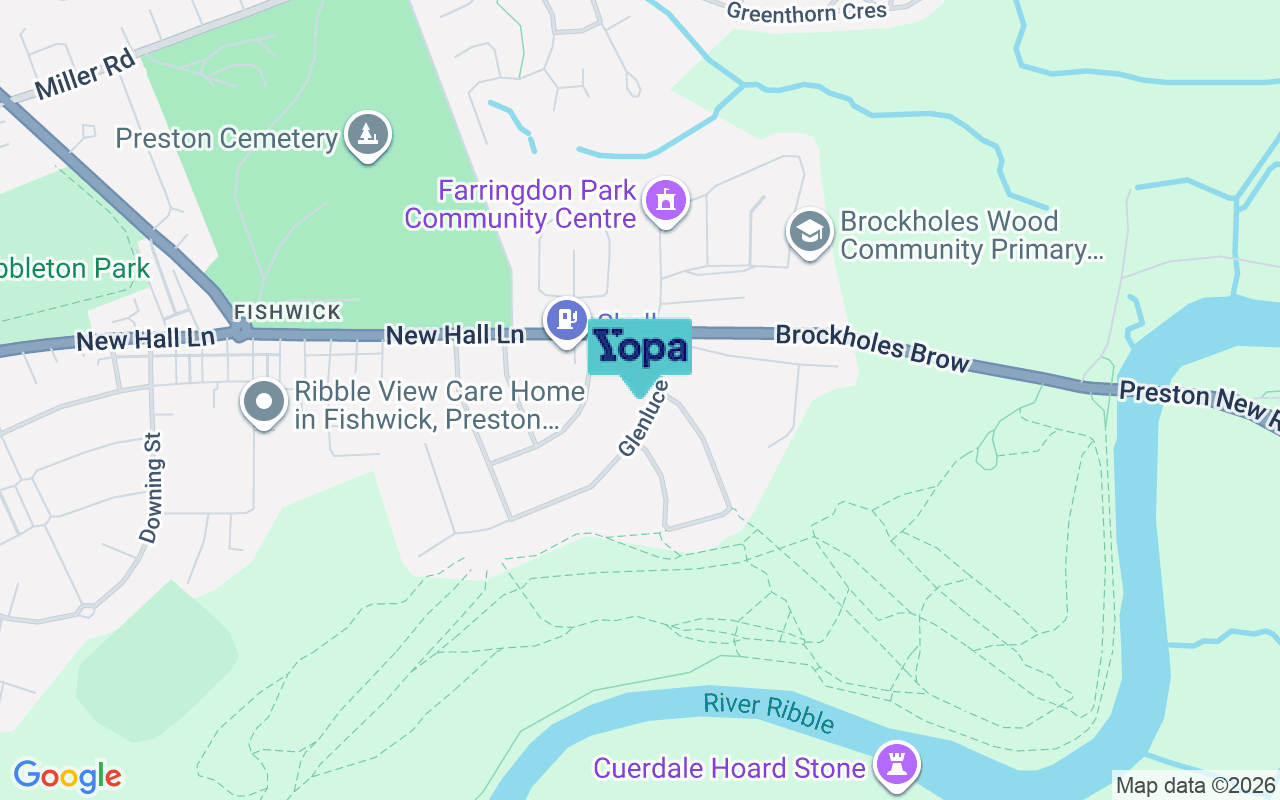 Map showing the location of PR1 5TB