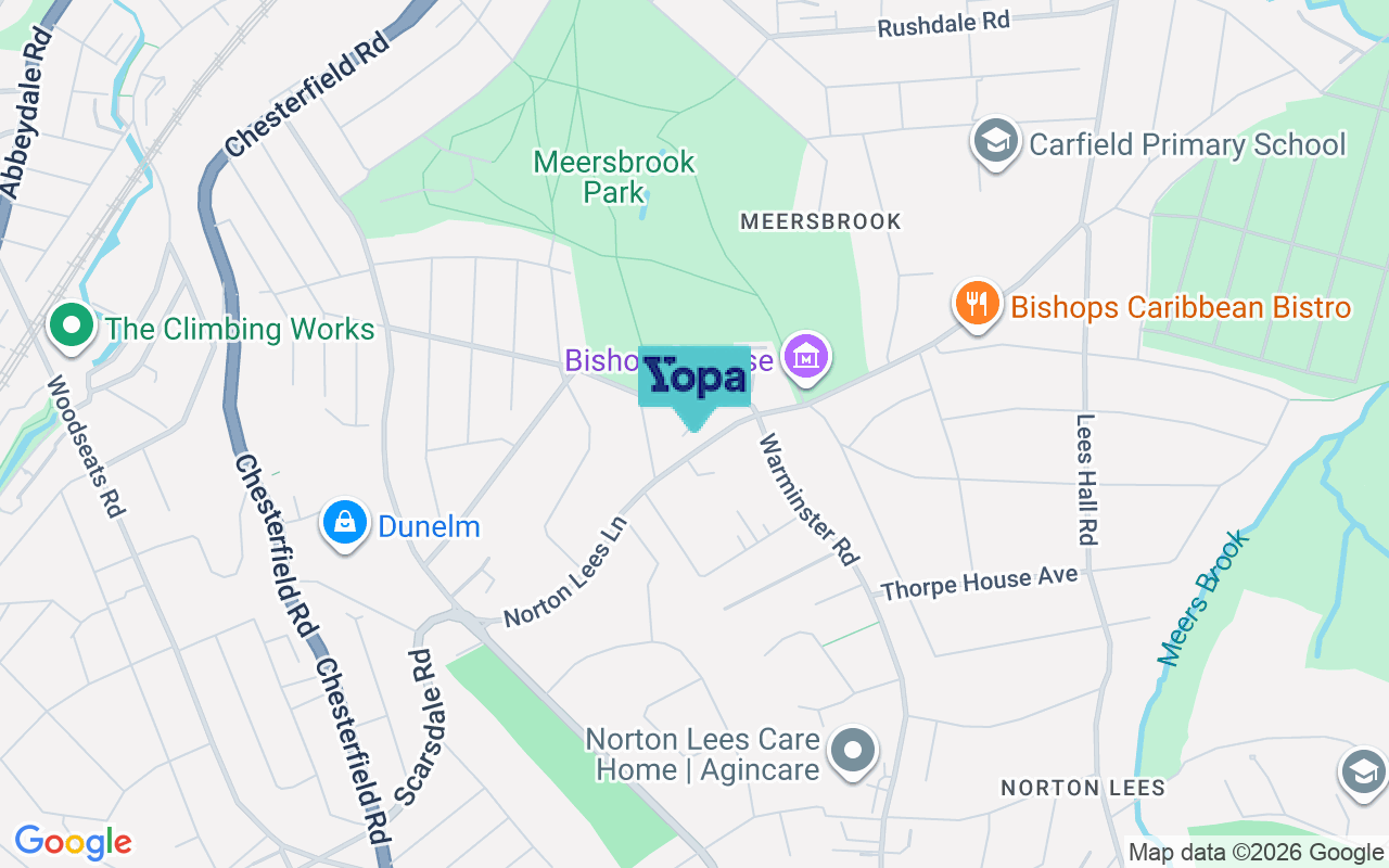 Map showing the location of S8 9BP