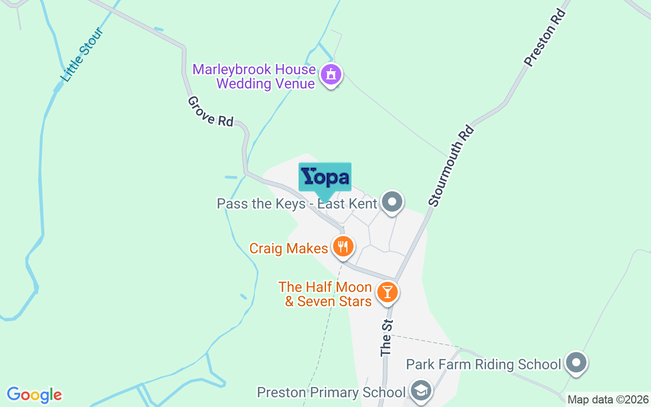 Map showing the location of CT3 1FL