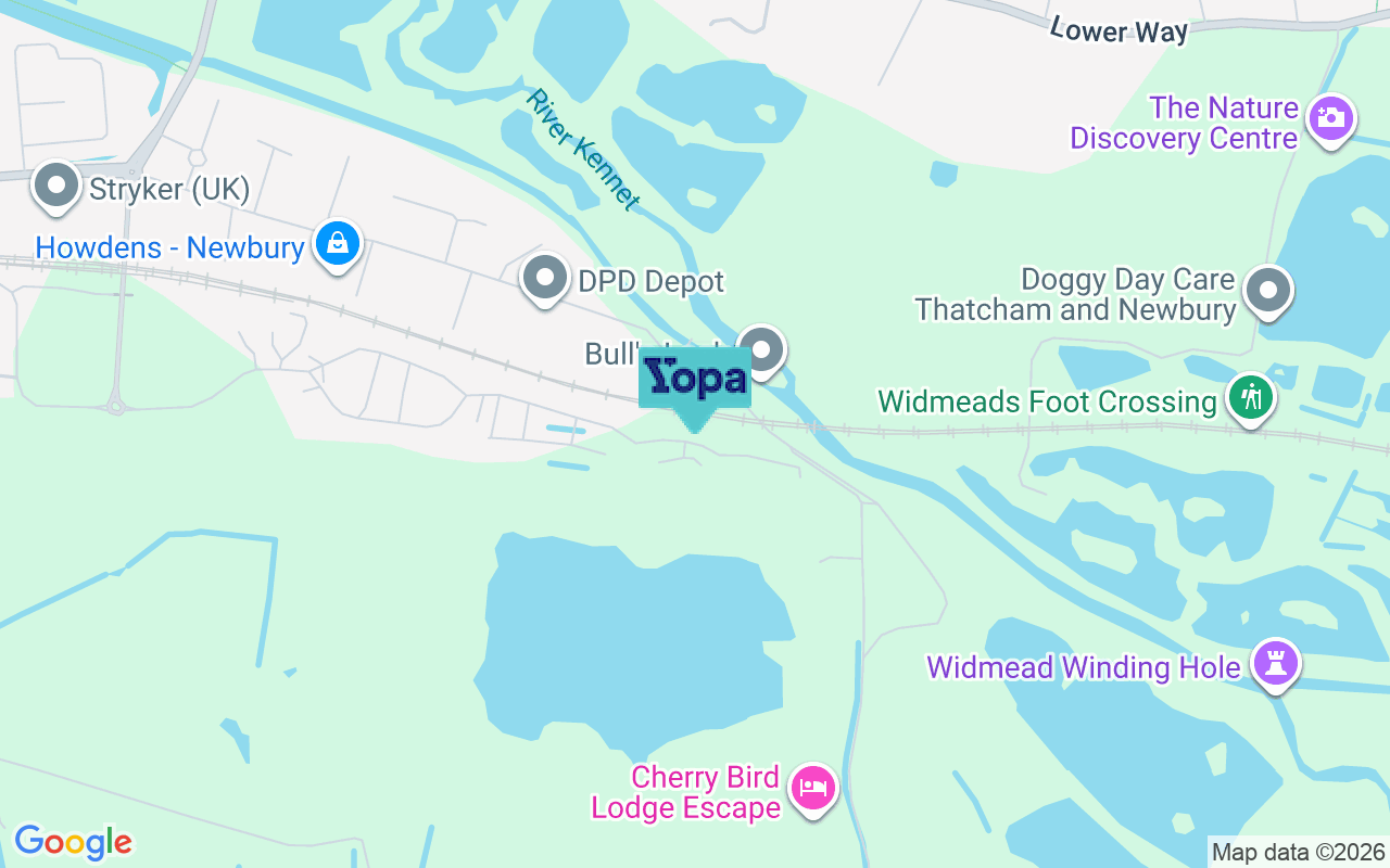 Map showing the location of RG14 7WW