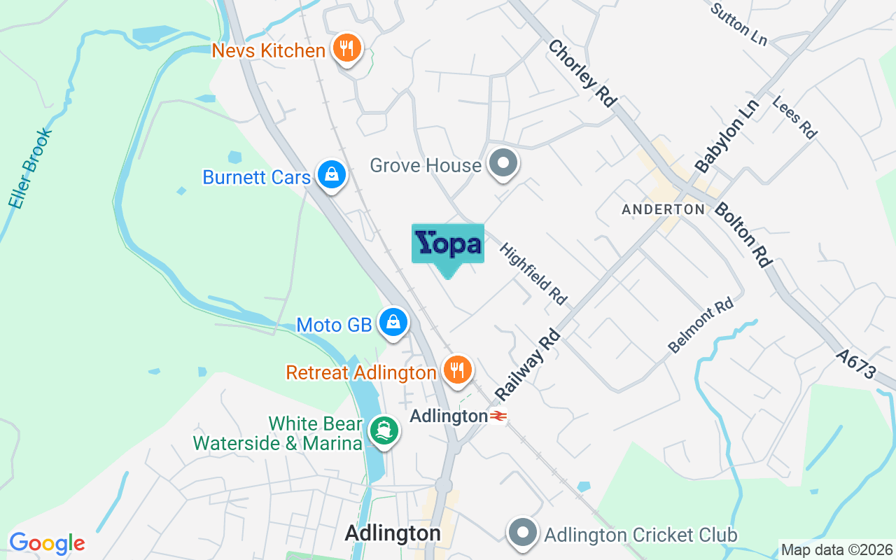Map showing the location of PR6 9RJ