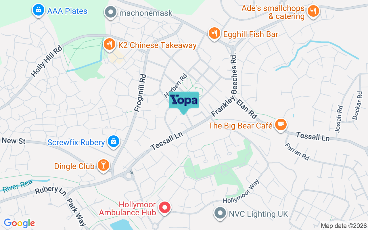 Map showing the location of B31 5JN