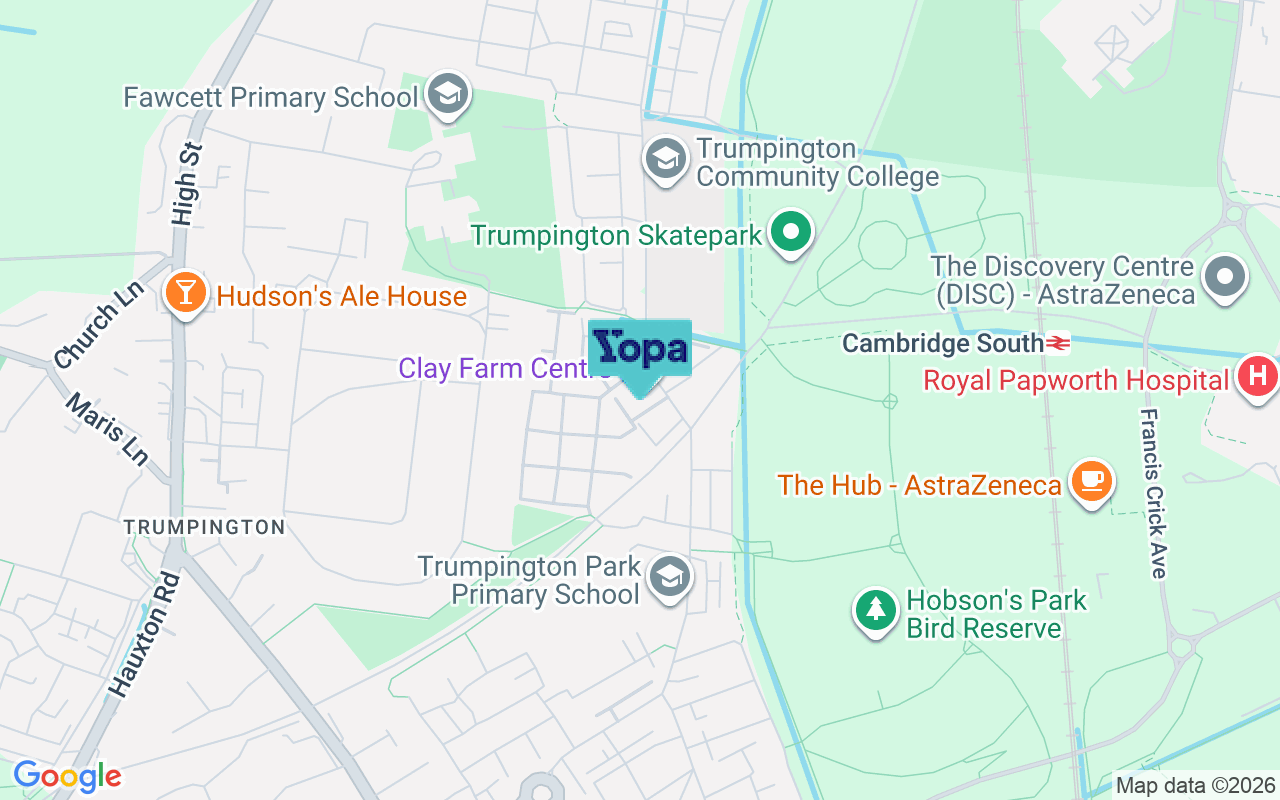 Map showing the location of CB2 9FN